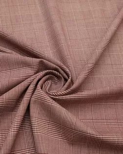 Костюмная ткань в  клетку, цвет бордово-белый арт. ГТ-8406-1-ГТ-17-10321-4-21-1