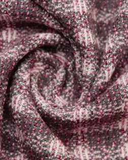 Дубрированная костюмная ткань в клетку, цвет розово-вишневый арт. ГТ-9036-1-ГТ-17-10954-4-21-1