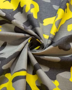 Фланель хлопковая с рисунком милитари, желко-серые цвета арт. ГТ-7345-1-ГТ-34-9058-2-21-1