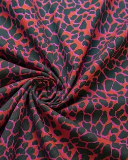 Хлопок рубашечно-плательный с рисунком "Камешки", фон красный арт. ГТ-7380-1-ГТ-38-9196-2-21-1