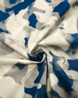 Хлопок рубашечно-плательный с рисунком абстрактным, сине-коричневый цвет арт. ГТ-7904-1-ГТ-38-9719-16-21-1