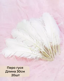 Перо гуся дл.30см 20шт арт. ППР-7-1-33645.001