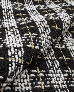 Букле с люрексом клетка  4.5*7 см арт. БКЛ-15-3-21338.029