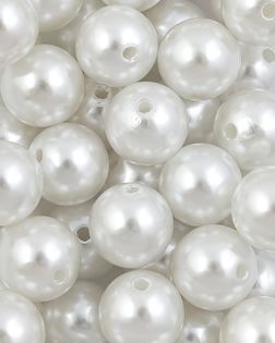 Бусы под жемчуг д.1,4см 500гр ~360шт белый арт. БЖР-94-1-46677