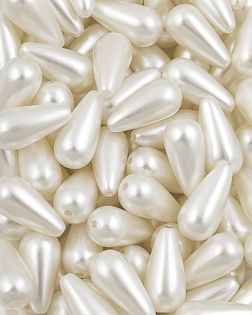 Бусы под жемчуг р.0,8х1,6см 100гр ~250шт молочный арт. БЖР-96-2-46668.002