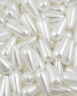 Бусы под жемчуг р.0,8х1,6см 500гр ~1250шт белый арт. БЖР-95-2-46667