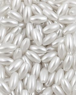 Бусы под жемчуг р.0,6х1,2см 100гр ~470шт белый арт. БЖР-98-1-46680.001