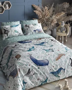 Поплин 150 ш. 105 гр. Киты комп. рис. 7633/2 арт. ПДУ-60-1-Б00409.034