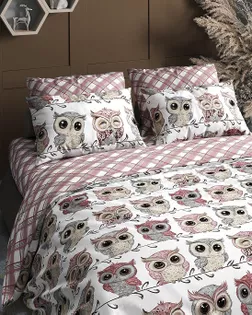 Поплин 150 ш. 105 гр. Клетка розовая рис. 7648/2 арт. ПДУ-63-1-Б00409.037