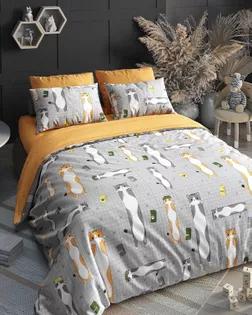 Поплин 150 ш. 105 гр.  Кот-батон комп.рис. 7698/1 арт. ПДУ-81-1-Б00409.053