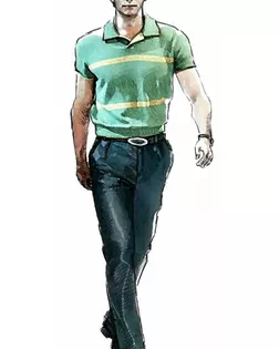 Выкройка: брюки арт. ВКК-187-1-ЛК0006001