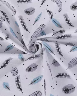 Муслин ПЕРЬЯ рис.7366/1 арт. ЛГБХ-323-1-ЛГБХ0003922