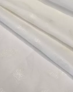 Тик 100% п/э 220 см (90) диз. Перо на белом JS 040 (100) арт. ЛЮКС-123-4-ЛЮКС18187170.00004