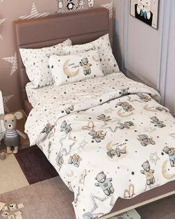 Поплин 150 ш. 105 гр. Мишки бежевые рис. 7595/3 арт. ПДУ-45-1-Б00409.019