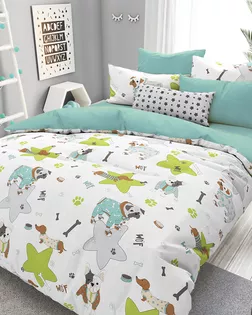 Поплин 220 ш. 105 гр. Мопсы рис. 28520/1 арт. ПДУ-12-1-1513.054