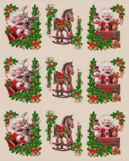 Полотно вафельное "Веселая компания" арт. ПВ150-399-1-0895.076