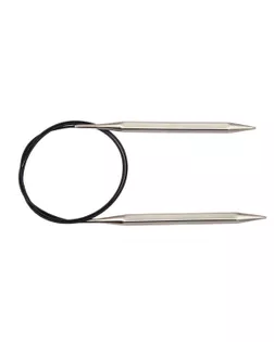 Спицы круговые Knit Pro 12177 Nova cubics 4мм/60см, никелированная латунь, серебристый арт. ИВЗ-274-1-46640