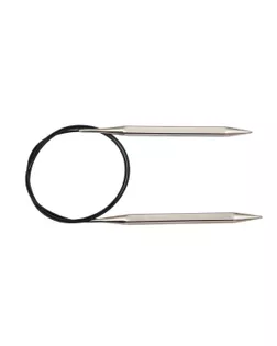 Спицы круговые Knit Pro 12217 Nova cubics 4мм/100см, никелированная латунь, серебристый арт. ИВЗ-272-1-46637