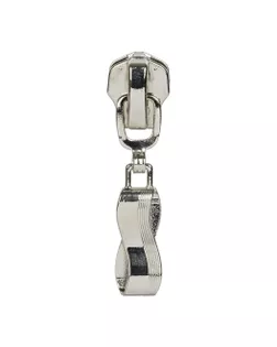 Бегунок к молнии металл Т8 (никель) (в упаковке 10 шт.) арт. БМЕТ8-9-1-43874