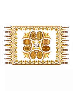 Рисунок на ткани (Бисер) КОНЁК Рушник пасхальный 35х60 см арт. ВЫШ-78-1-46005