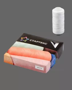 Нитки Стартекс п/э 40/2 400ярд 10шт (белый) арт. НПО-96-1-41431