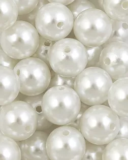 Бусы под жемчуг д.1,4см 100гр ~72шт белый арт. БЖР-93-2-46678.002