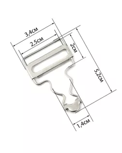 Карабин для комбинезона ш.2,5см 20шт арт. КА-122-1-46294