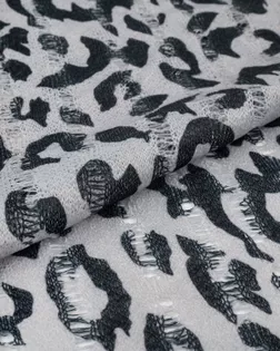 Трикотаж "Джинджер" со спущенными петлями принт арт. ТПЛ-12-1-26744.001