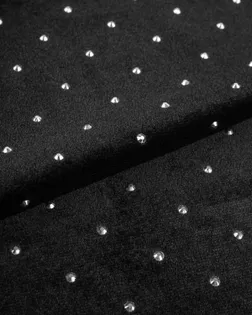 Бархат стрейч "Бонити" со стразами арт. Б-154-1-26743.001