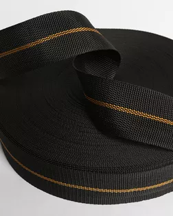 Лента стропа черный 50мм 100% полипропилен, 50м арт. ПРС-5081-1-ПРС00-00001701