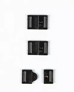 Фастекс плоский на тесьму черный 13мм пластмасса арт. ПРС-1245-1-ПРС0030741