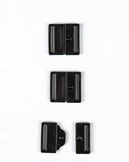 Фастекс плоский на тесьму черный 20мм пластмасса арт. ПРС-1246-1-ПРС0030742