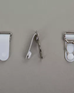 Чулкодержатель белый 10мм пластик/металл арт. ПРС-1248-1-ПРС0030748