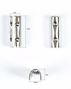 Наконечник-зажим металл арт. ПРС-1257-5-ПРС0030800