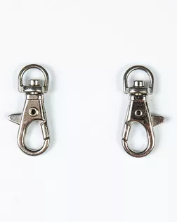 Карабин металлический никель 7/40мм цветной металл арт. ПРС-1258-2-ПРС0030977