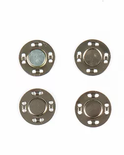 Кнопка магнитная пришивная никель 20мм металл арт. ПРС-1340-1-ПРС0031407