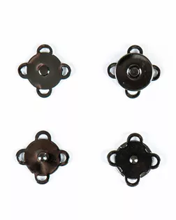 Кнопка магнитная пришивная черный никель 15мм металл арт. ПРС-1341-2-ПРС0031411