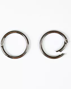 Карабин-кольцо никель 39мм металл арт. ПРС-2061-1-ПРС0034000