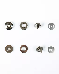 Кнопка магнитная на усиках никель 17мм металл арт. ПРС-2188-1-ПРС0034262