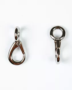 Карабин металлический никель 10,5/50мм металл арт. ПРС-2557-1-ПРС0035280