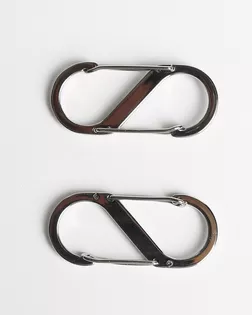 Карабин металлический никель 15/50мм металл арт. ПРС-2563-1-ПРС0035293