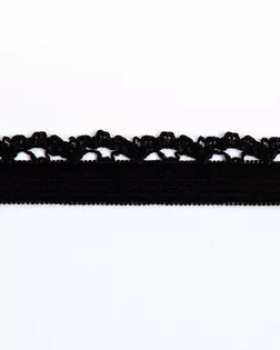 Резинка ажурная черный 11мм 76% полиамид/24% эластан арт. ПРС-2681-2-ПРС0046031