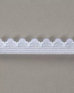 Резинка ажурная белый 10мм 71,5% полиамид/28,5% эластан арт. ПРС-2683-1-ПРС0046034