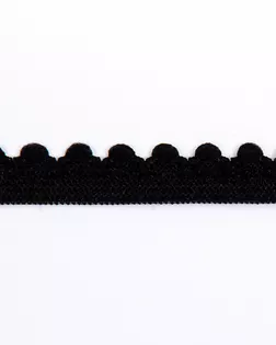 Резинка ажурная черный 10мм 71,5% полиамид/28,5% эластан арт. ПРС-2683-2-ПРС0046035