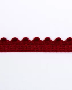 Резинка ажурная бордовый 10мм 71,5% полиамид/28,5% эластан арт. ПРС-2683-5-ПРС0046048