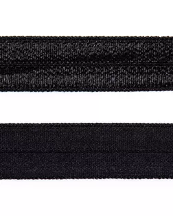 Резинка окантовочная черный 15мм 82,5% полиамид/17,5% эластан арт. ПРС-2686-4-ПРС0046071