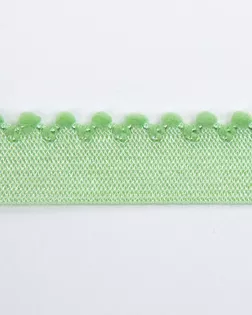 Резинка ажурная зеленый 15мм 70,5% полиамид/29,5% эластан арт. ПРС-2690-3-ПРС0046128