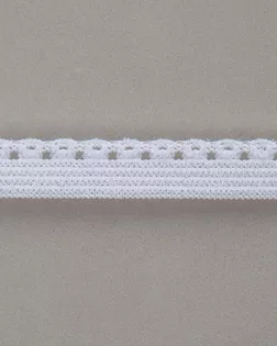 Резинка ажурная белый 10мм 71,5% полиамид/28,5% эластан арт. ПРС-2703-1-ПРС0046190