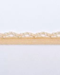 Резинка ажурная кремовый 11мм 76% полиамид/24% эластан арт. ПРС-2681-10-ПРС0046250