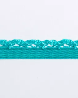 Резинка ажурная голубой 11мм 76% полиамид/24% эластан арт. ПРС-2716-1-ПРС0046350